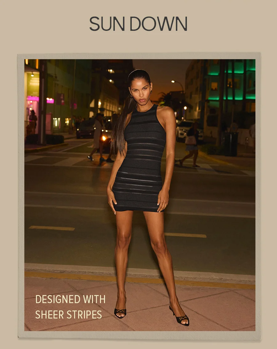 SUN DOWN DESIGNED WITH SHEER STRIPES