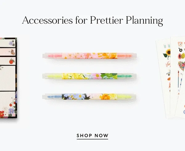 Accessories for Prettier Planning