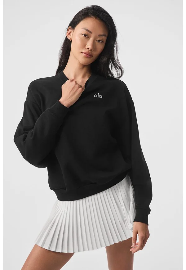Accolade Crew Neck Pullover - Black - Black / XS