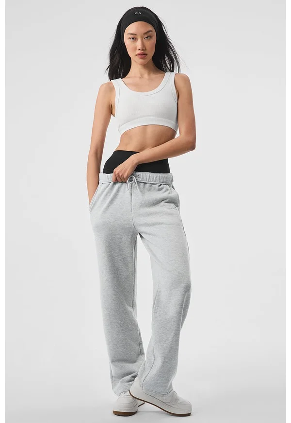 Accolade Straight Leg Sweatpant - Athletic Heather Grey - Athletic Heather Grey / XS