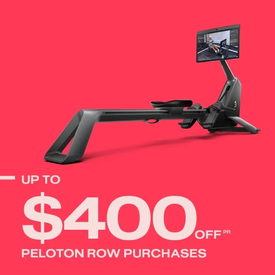 Up to $400 off Peloton Row purchases