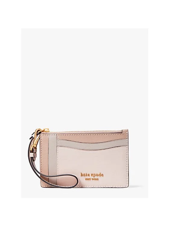 Morgan Colorblocked Card Case Wristlet