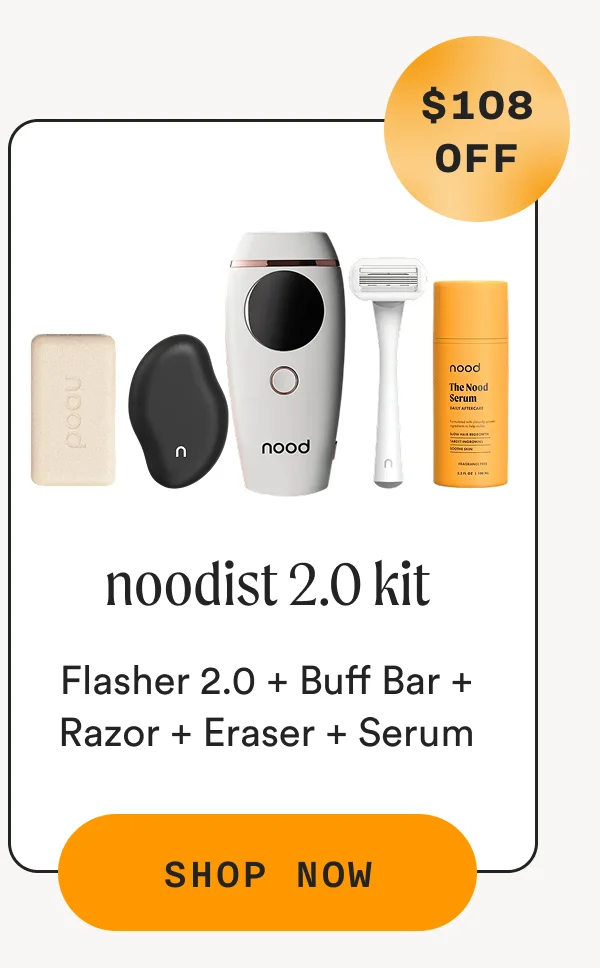 Noodist 2.0 Kit ($108 OFF) - Flasher 2.0 + Buff Bar + Razor + Eraser + Serum - SHOP NOW