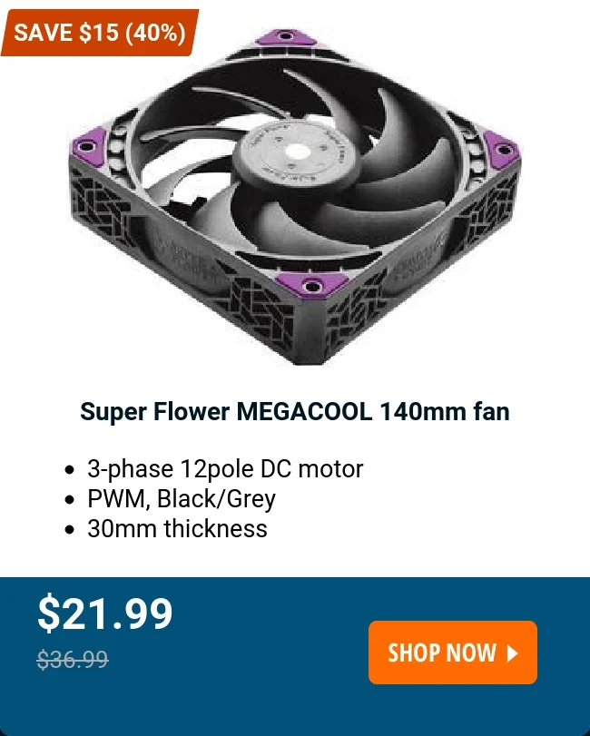 Super Flower MEGACOOL 140mm fan