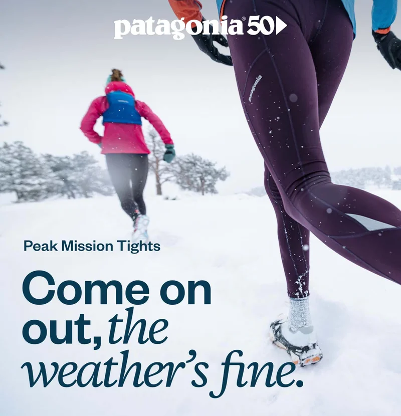 Peak mission tights: Come on out, the weather’s fine.