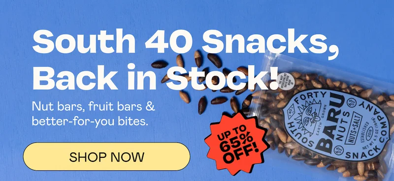 South 40 Snacks, Back in Stock! | SHOP NOW