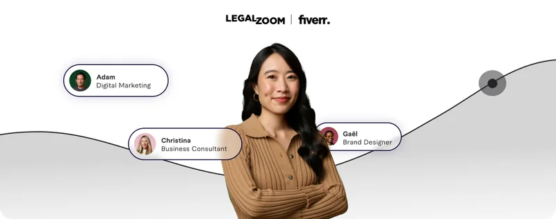 LegalZoom and fiverr logos
