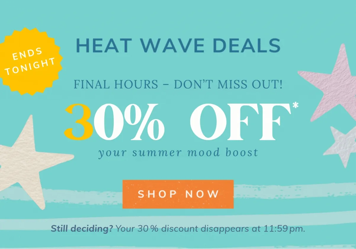 Shop Summerfest 30% OFF Sale