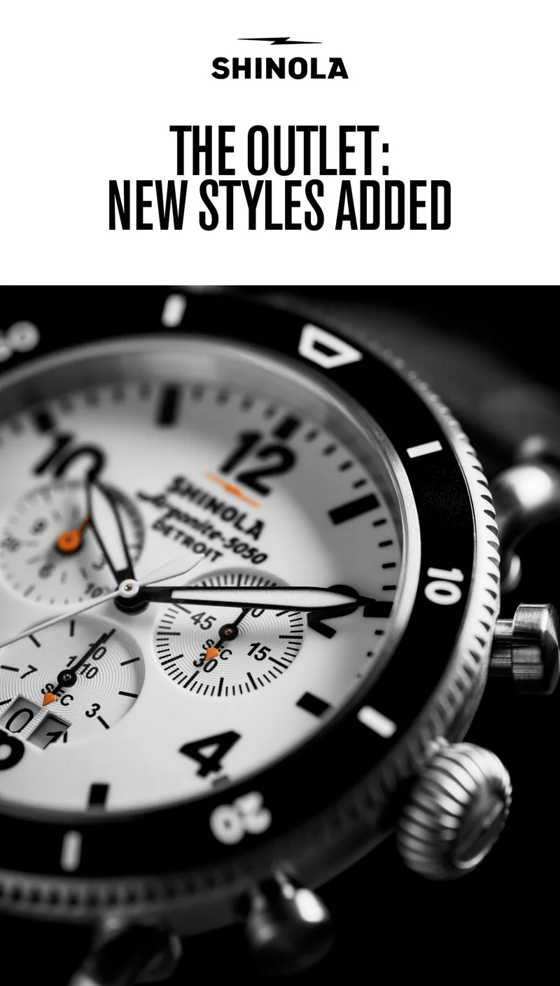 THE OUTLET: NEW STYLES ADDED