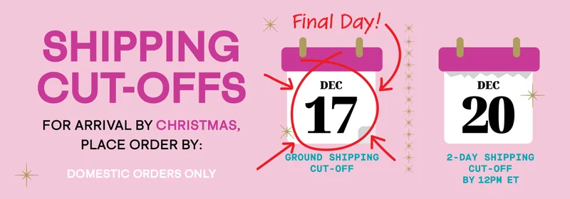 December 17 Ground Shipping cut-off!