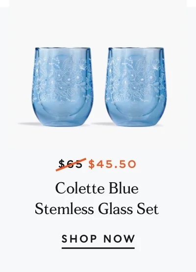Colette Blue Glass Set
