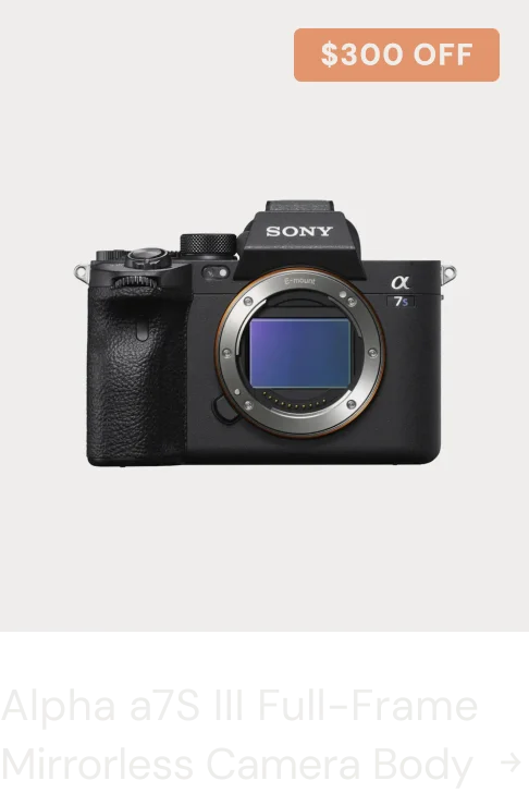 Alha a7s iii full-frame mirrorless camera body