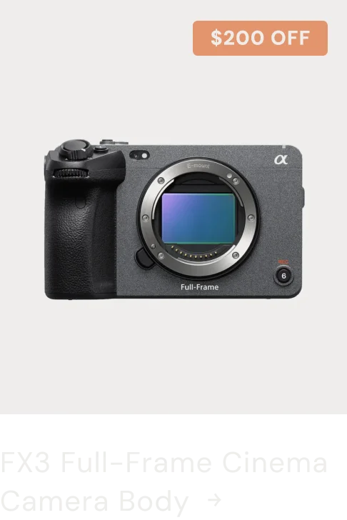 FX3 full-frame cinema camera body