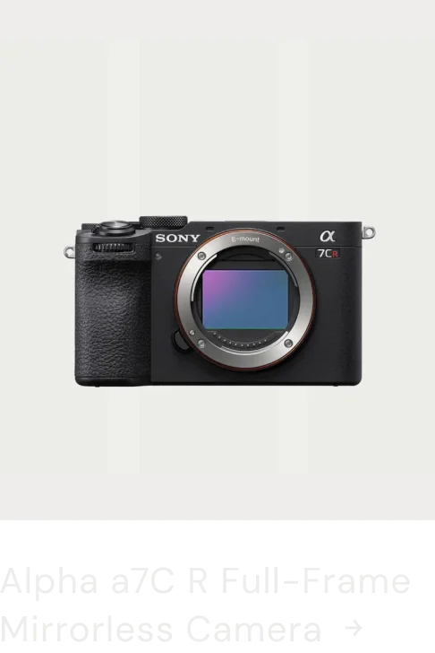alpha a7c R full-frame mirrorless camera