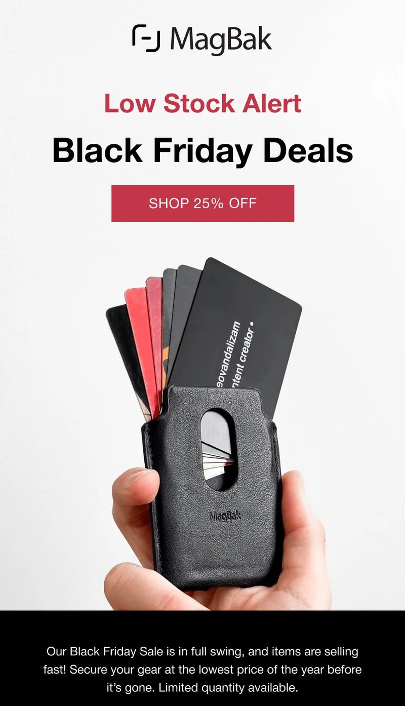 Low Stock Alert - Black Friday Deals. Our Black Friday Sale is in full swing, and items are selling fast! Secure your gear at the lowest price of the year before it’s gone. Limited quantity available.