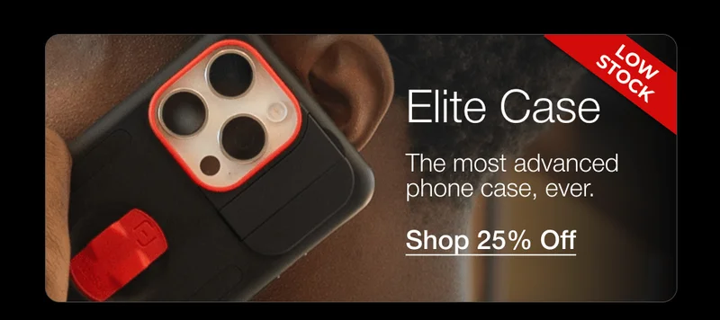 Elite Case (Low Stock): The most advanced phone case, ever.