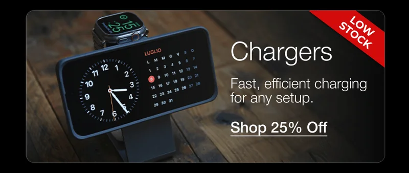 Chargers (Low Stock): Fast, efficient charging for any setup.