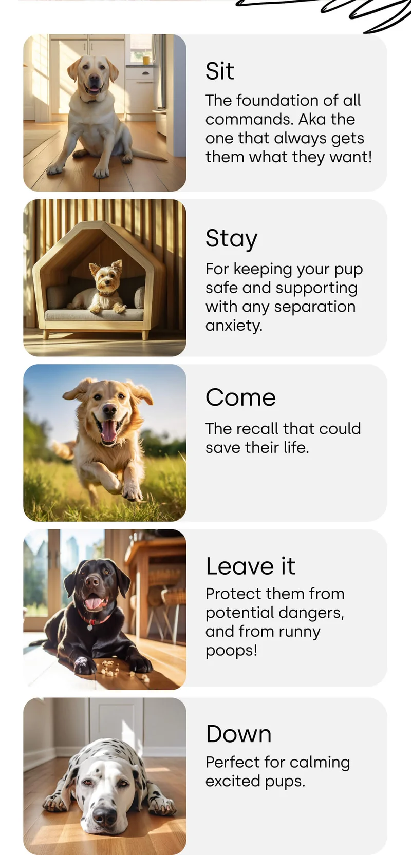 5 commands every good pup should know