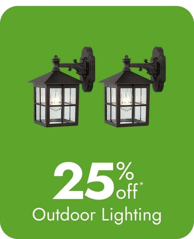 25% off Outdoor Lighting