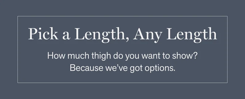 Pick a length, any length