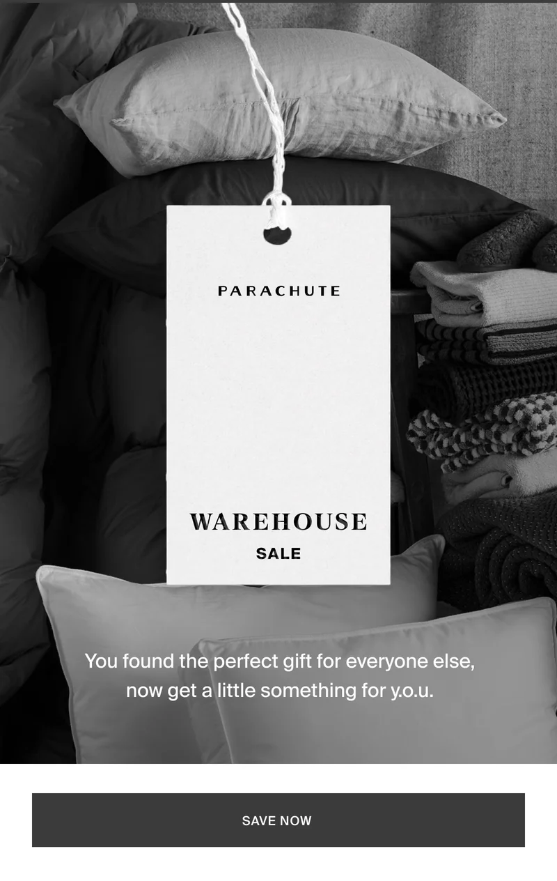 Shop the warehouse sale