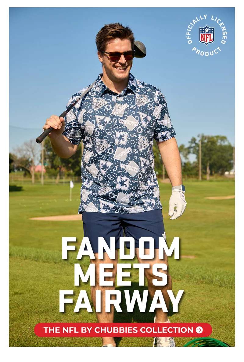 FANDOM MEETS FAIRWAY: The NFL By Chubbies Collection