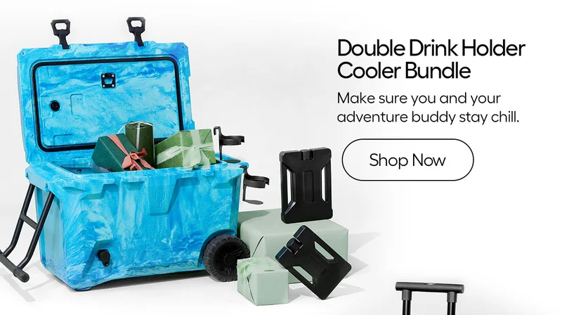 Double Drunk Holder Cooler Bundle: Make sure you and your adventure buddy stay chill.