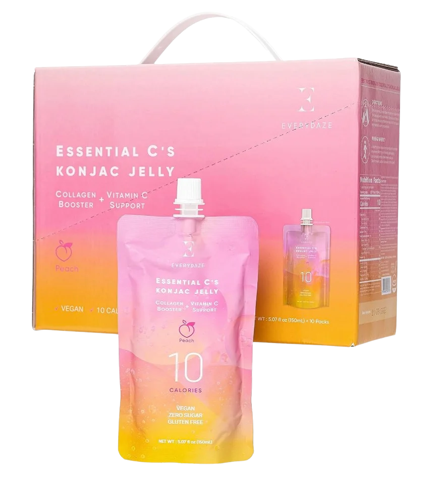 Image of Essential C's Konjac Jelly - Peach - Box of 10