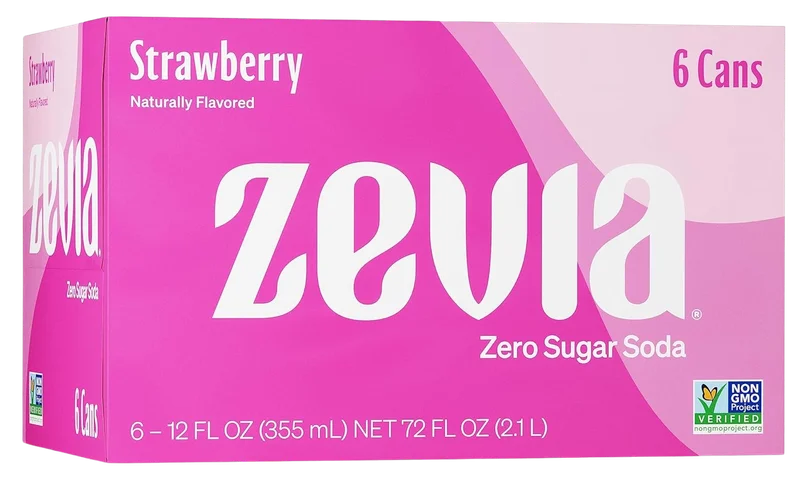 Image of Strawberry Zero Sugar Soda (6 Pack)
