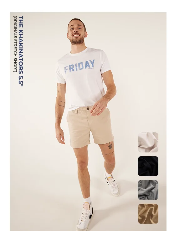 Originals Stretch Short: The Khakinators 5.5"