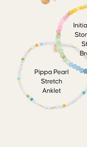 Pippa Pearl Stretch Anklet