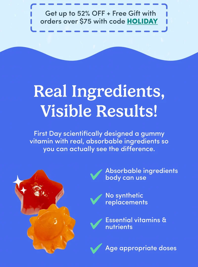 Real ingredients, visible results!