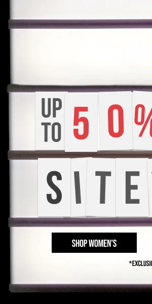 Up to 50% off Sitewide Shop Women's