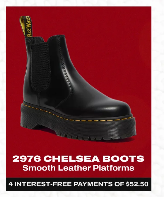 2976 Smooth Leather Platform Chelsea Boots
