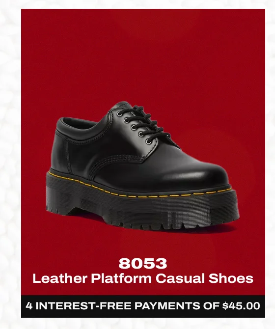 8053 Leather Platform Casual Shoes
