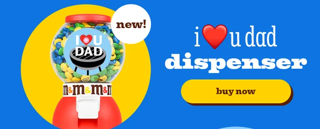 I HEART U DAD DISPENSER