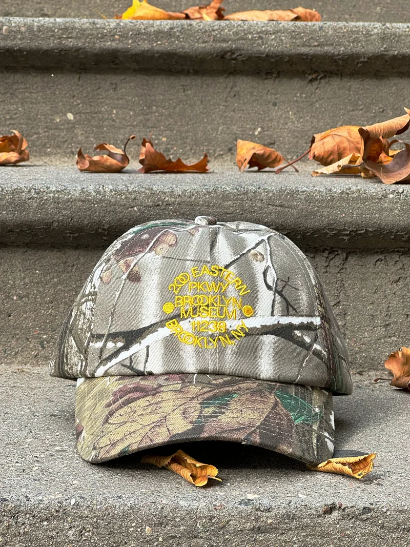 Brooklyn Museum hat with camoflauge design