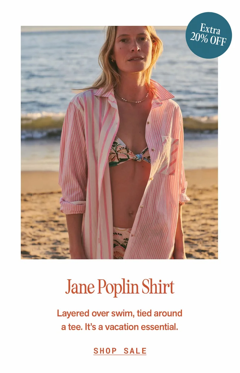 Jane Relaxed Cali Poplin Shirt