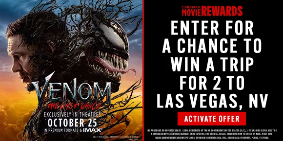 ENTER FOR A CHANCE TO WIN A TRIP FOR 2 TO LAS VEGAS, NV | ACTIVATE OFFER >