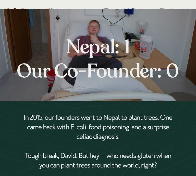 Nepal: 1. Our Co-Founder: 0