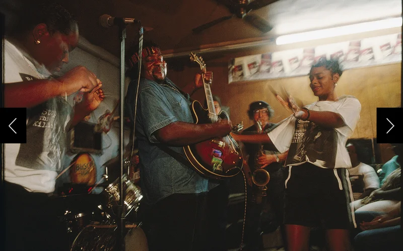 Sheer joy of performing radiates from Big Jack Johnson and family members in Clarksdale, Mississippi.