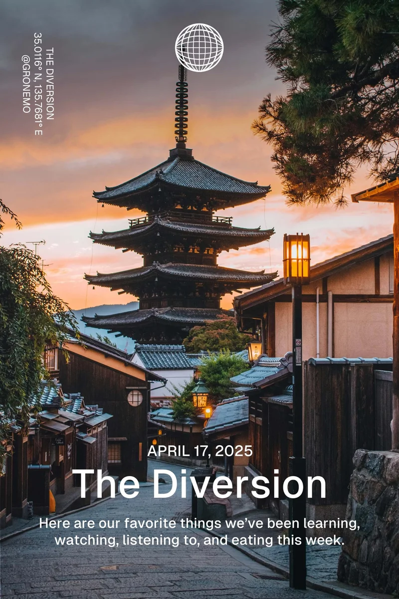 Western Rise: April 17, 2025 - The Diversion - Here are our favorite things we’ve been learning, watching, listening to, and eating this week.Western Rise: July 11, 2024 - The Diversion - Here are our favorite things we’ve been learning, watching, listening to, and eating this week.
