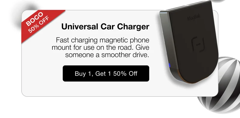 Universal Car Charger Fast charging magnetic phone mount for use on the road. Give someone a smoother drive.