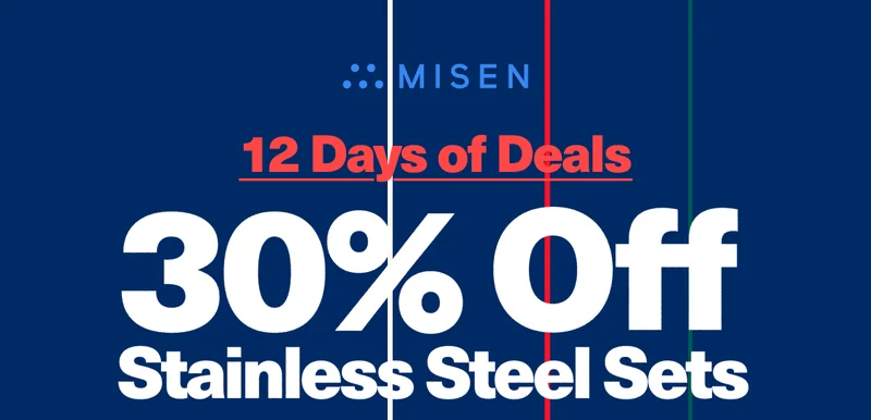 30% off stainless sets