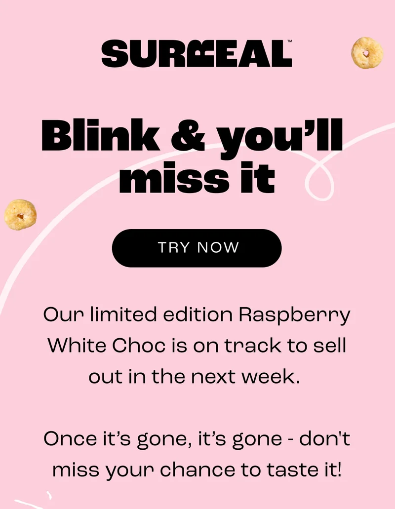 Raspberry White Choc limited edition - TRY NOW