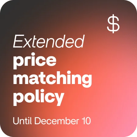 All orders placed between October 30 and November 19 will be eligible for a price match until Dec 10