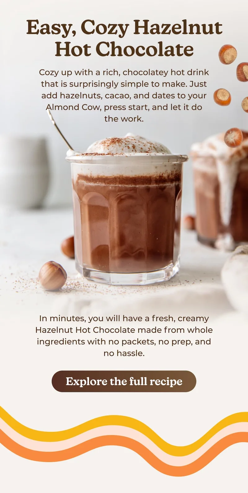 Easy, Cozy Hazelnut Hot Chocolate