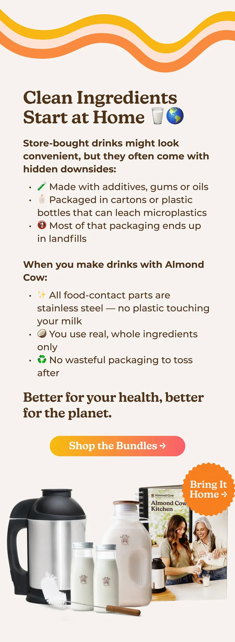 Clean Ingredients Start at Home 🥛🌎
