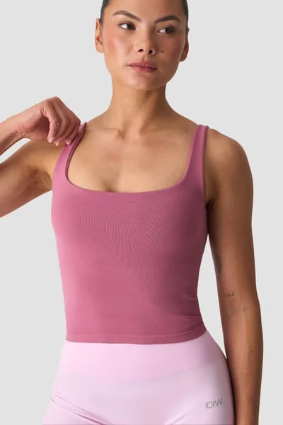 Image of Smooth Seamless 2-in-1 Tank Juicy Mauve