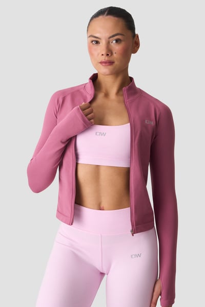 Image of Smooth Seamless Zip Jacket Juicy Mauve